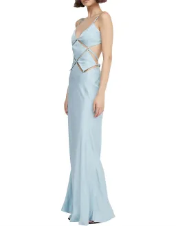 Bec & Bridge Diamond Days Strap Maxi Dress Cloud Blue Size 10 for rent on The Volte - image 1