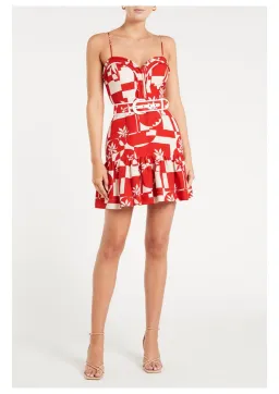 Rebecca Vallance Barcelona Mini Dress Red Size 12 for rent on The Volte - image 1