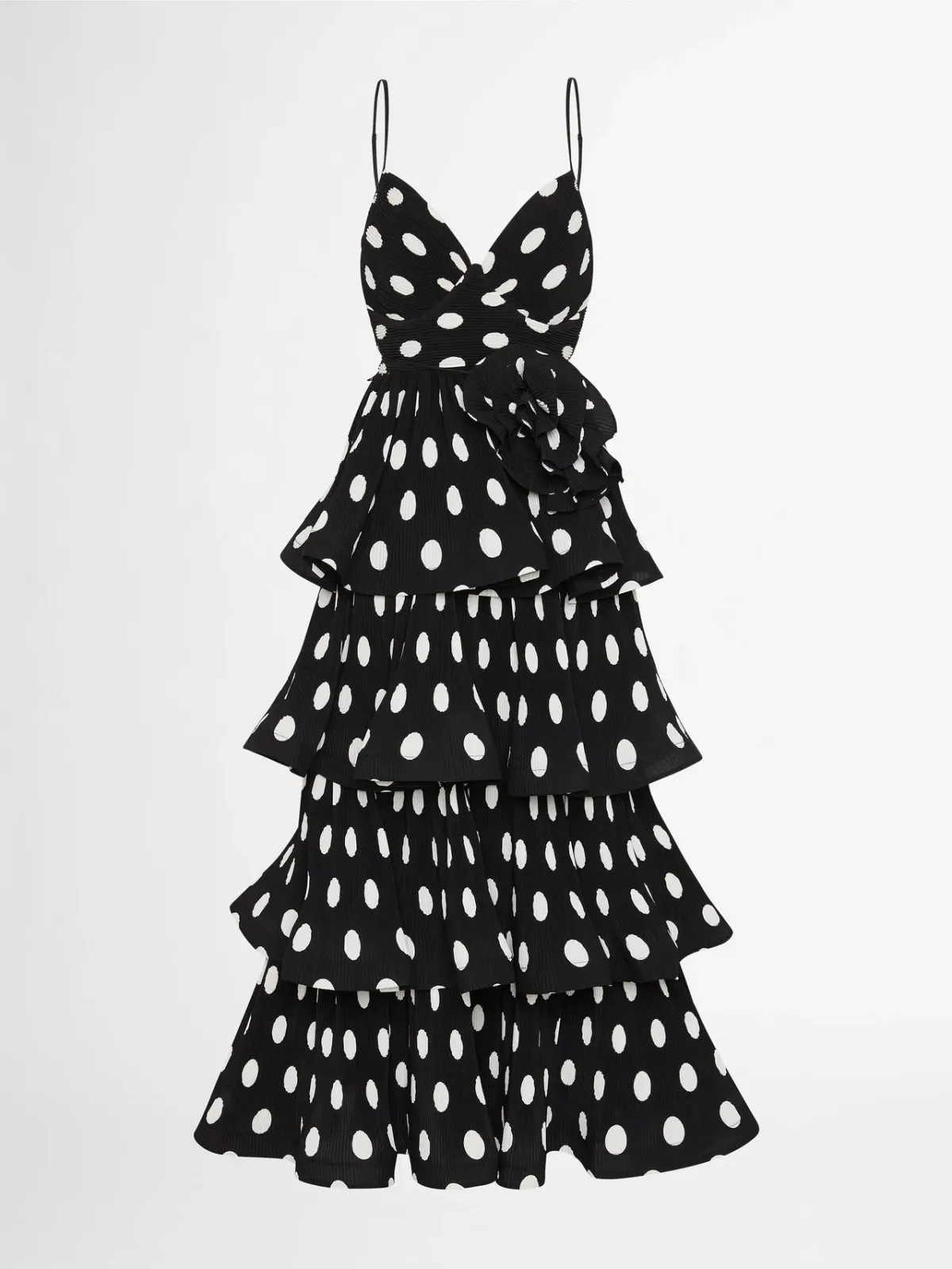 Sheike Julia Tiered Polka Dot Dress Print Size 6 - Image 6