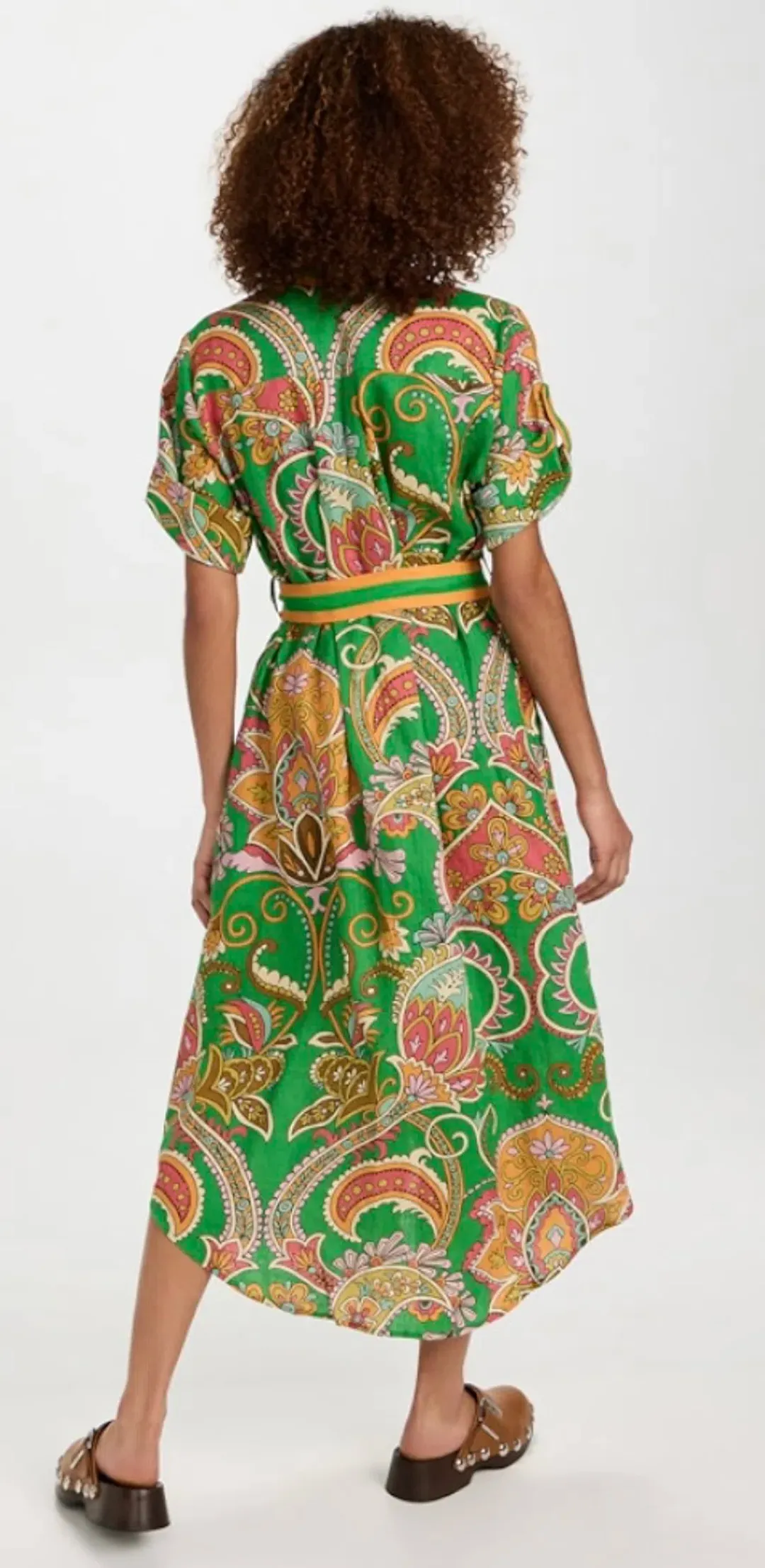 Alémais Marion Shirtdress Green Size 8 for rent on The Volte - main image