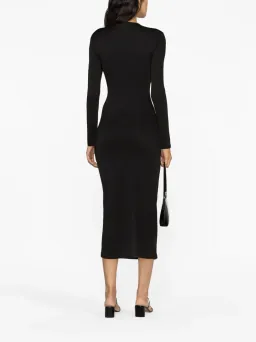 Christopher Esber Orbit Cut-Out Midi Dress Black Size 10 for rent on The Volte - image 2