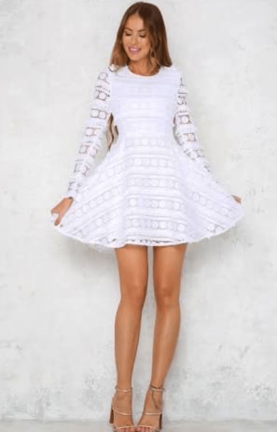 Mossman Moonlight White Dress Size 10 for rent on The Volte - main image
