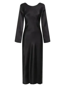 Third Form Crush Tie Back Maxi Dress Black Size 10 for rent on The Volte - image 4