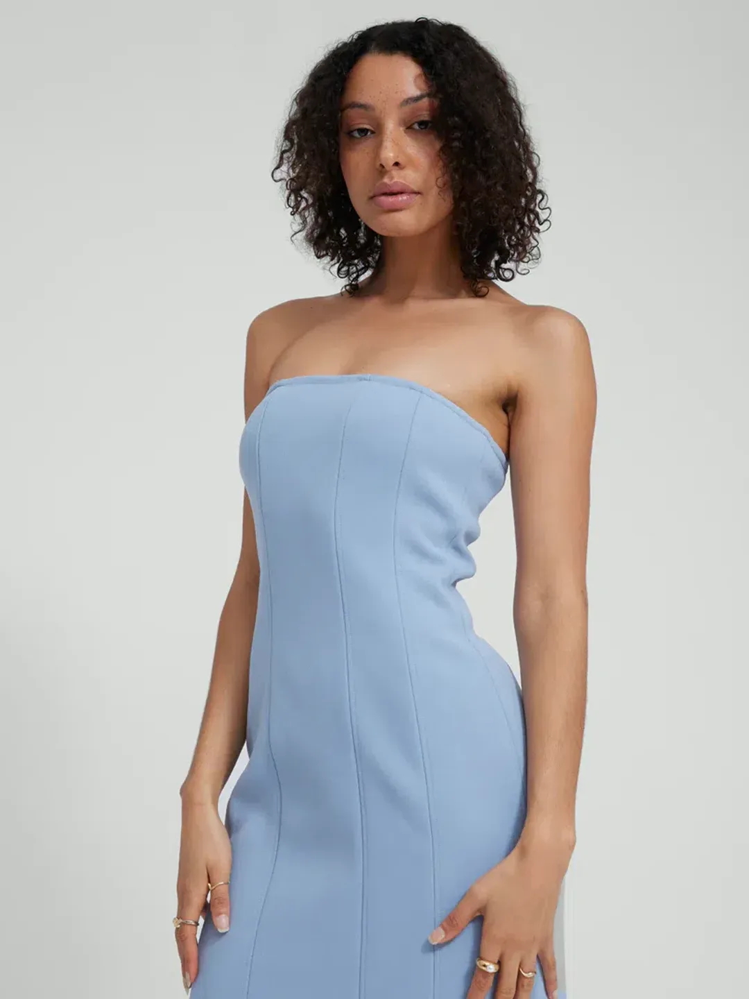 Tojha Prim Dress Blue Size 10 for rent on The Volte - main image