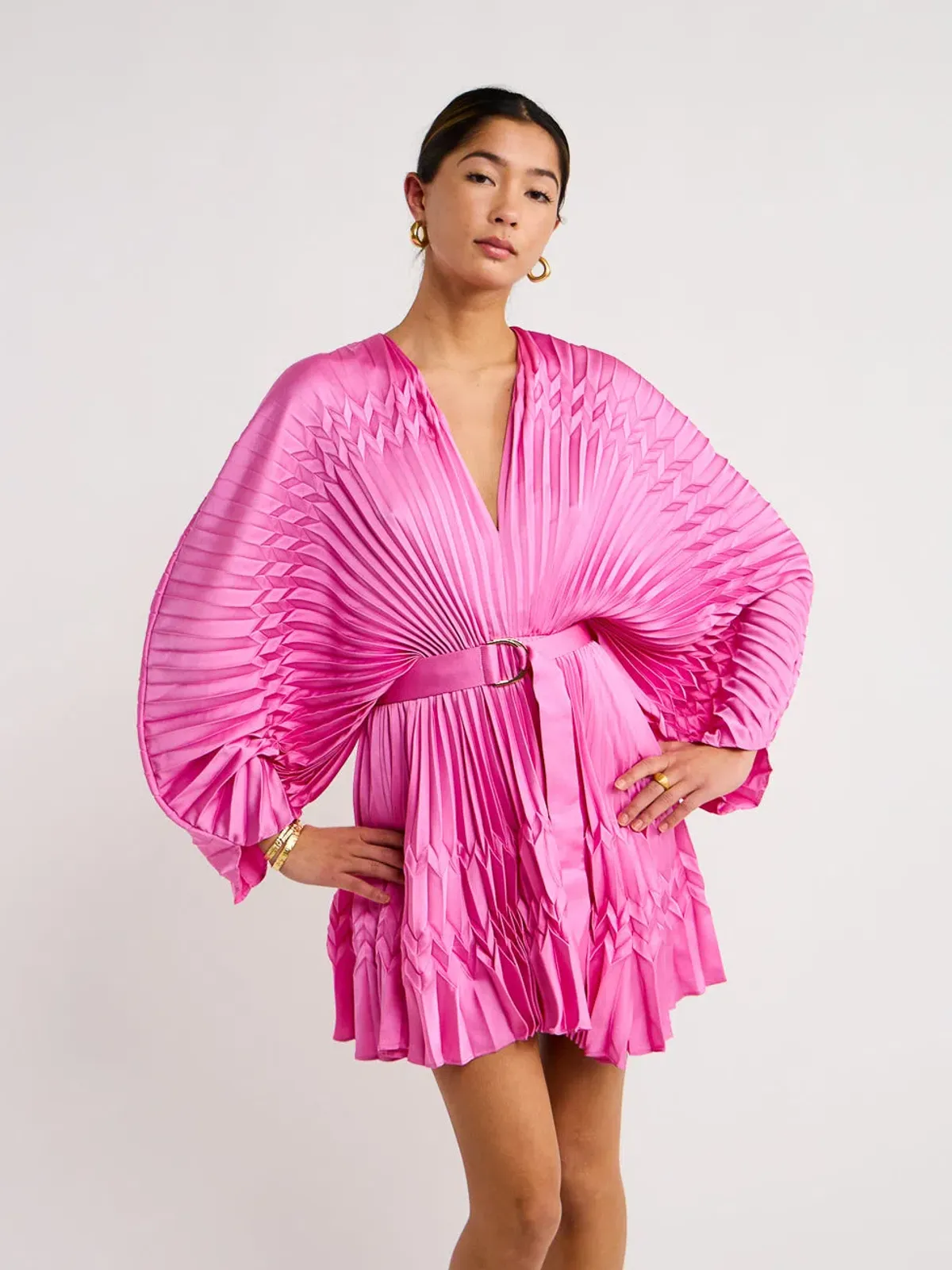 Acler Harrow Dress in Violet Pink Size 6 - Image 2