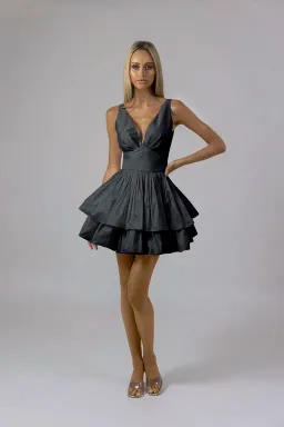 Alin Le' Kal Erica Dress in Noir Size 6 for rent on The Volte - image 1