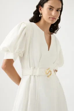 Aje Beacon Structured Mini Dress White Size 16 for rent on The Volte - image 2