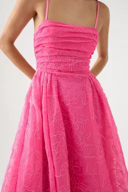 Aje Evangeline Cornelli Maxi Dress Pink Size 8 for rent on The Volte - image 4