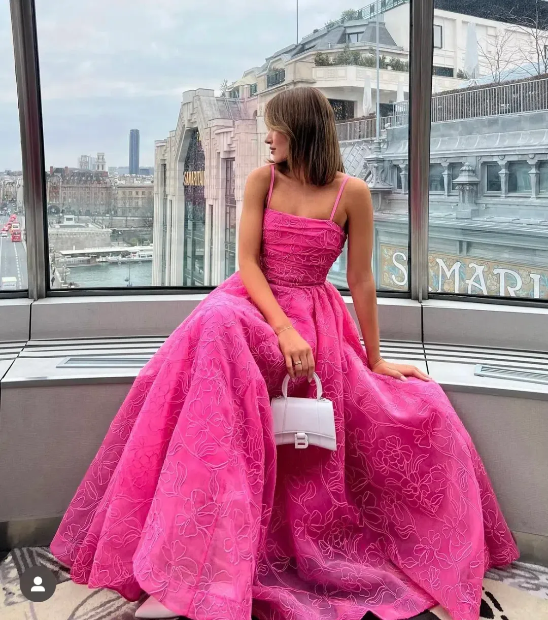 Aje Evangeline Cornelli Maxi Dress Pink Size 8 for rent on The Volte - main image