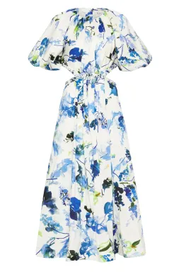 Aje Capucine Puff Sleeve Midi Dress Lavenders of Provence Size 14 for rent on The Volte - image 4