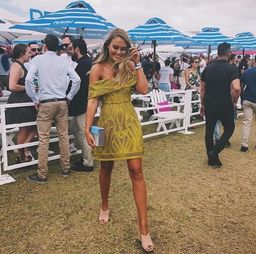 Thurley Ravello Mini Dress Yellow Size 10 for rent on The Volte - image 2