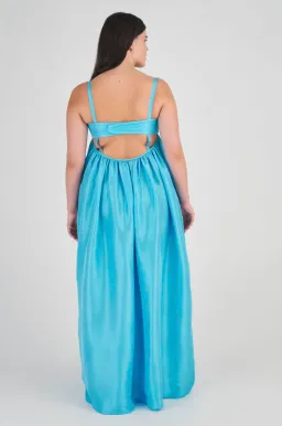 Oroton Bodice Detail Gown Lake Blue Size 12 for rent on The Volte - image 6