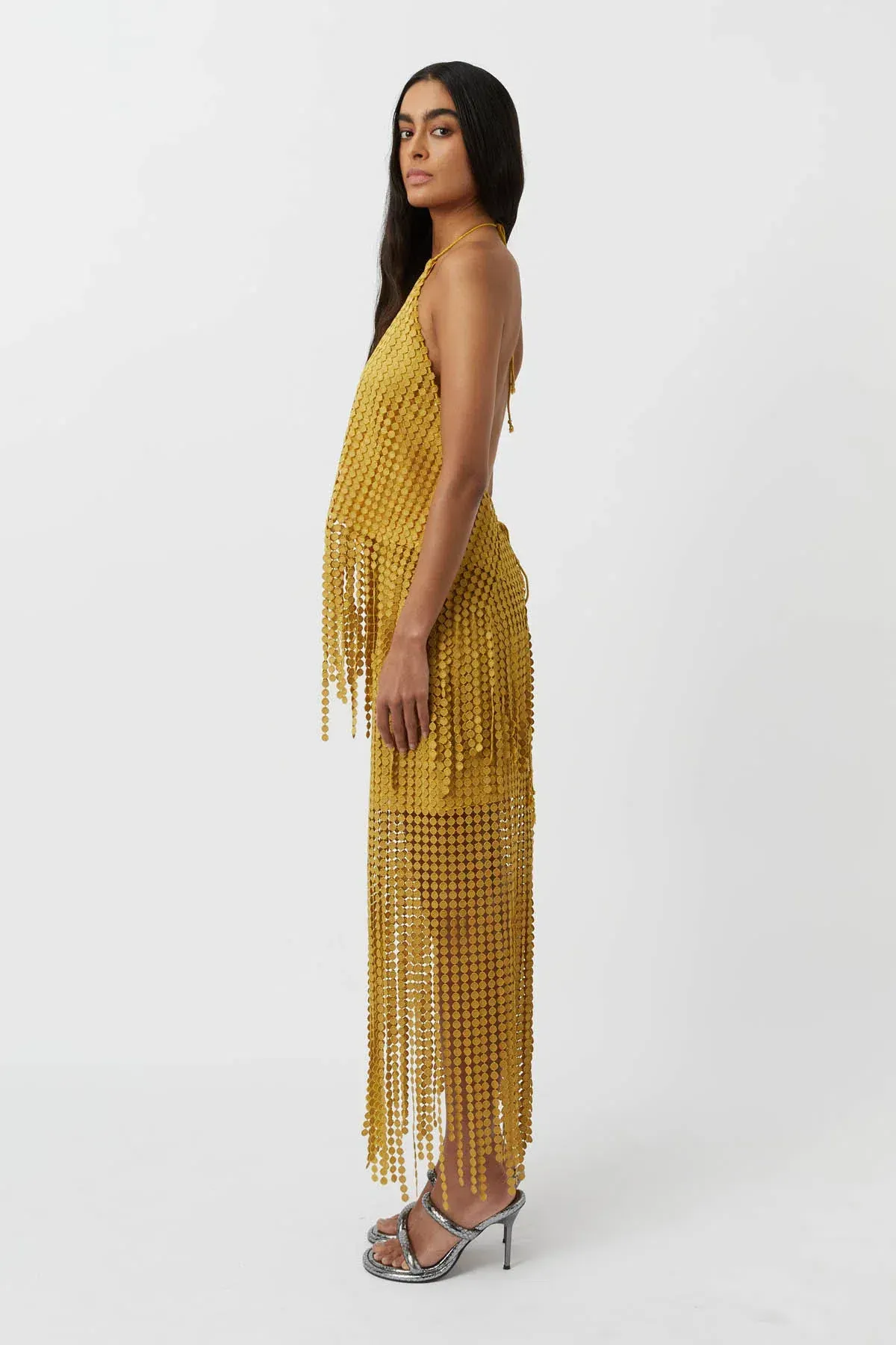 Camilla and Marc Freya Lace Skirt Citron Yellow Size 8 - Image 3