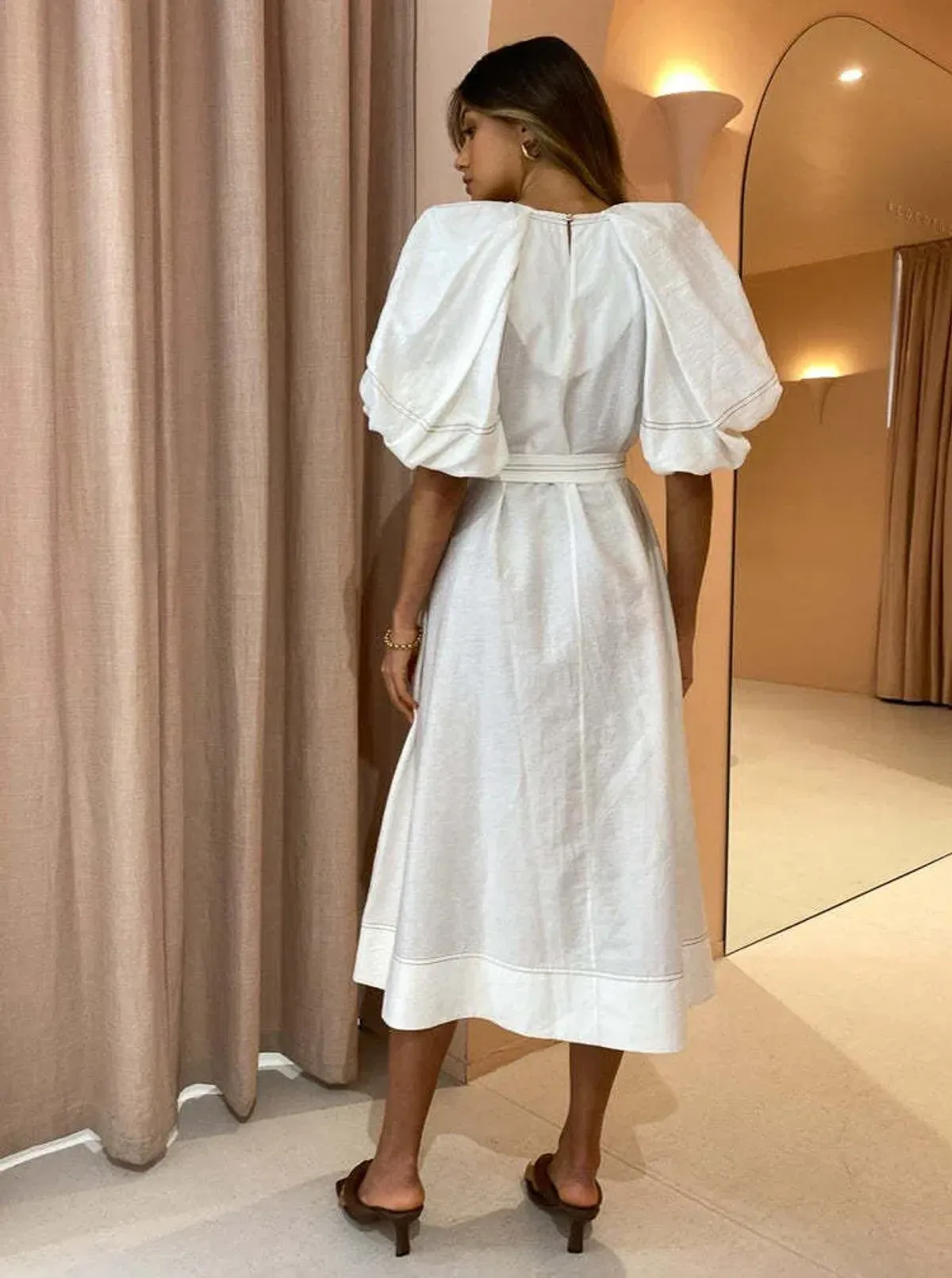 Acler Harlow Dress White Size 10 - Image 2