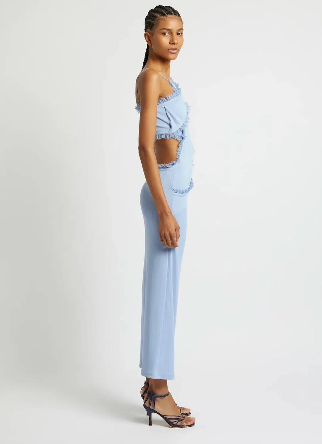 Christopher Esber Carina Interlinked Dress Blue Size 10 for rent on The Volte - main image