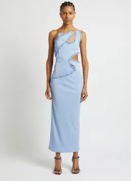 Christopher Esber Carina Interlinked Dress Blue Size 10 for rent on The Volte - image 1