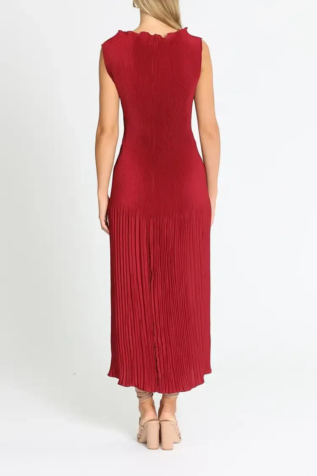 Lidee Soiree Moss Gown in Ruby Size 12 for rent on The Volte - main image