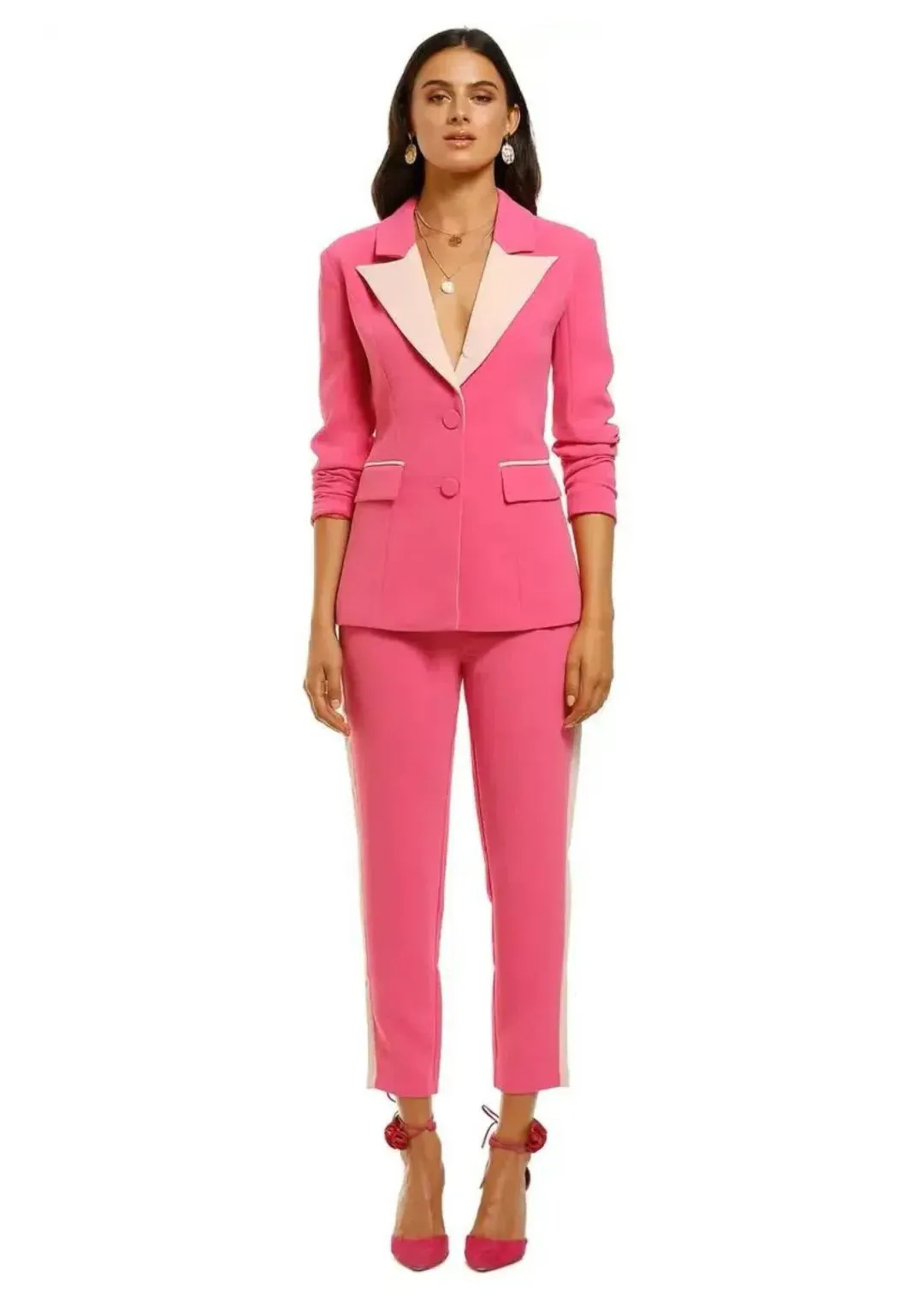 Elliatt Star Two-Piece Suit Hot Pink Size 10 for rent on The Volte - main image