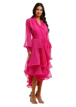 Elliatt Cuba Midi Dress in Orchid Size 12 for rent on The Volte - image 1