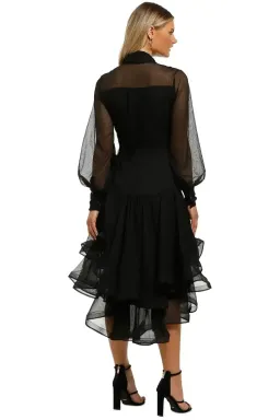 Elliatt Cuba Midi Dress in Black Size 10 for rent on The Volte - image 3