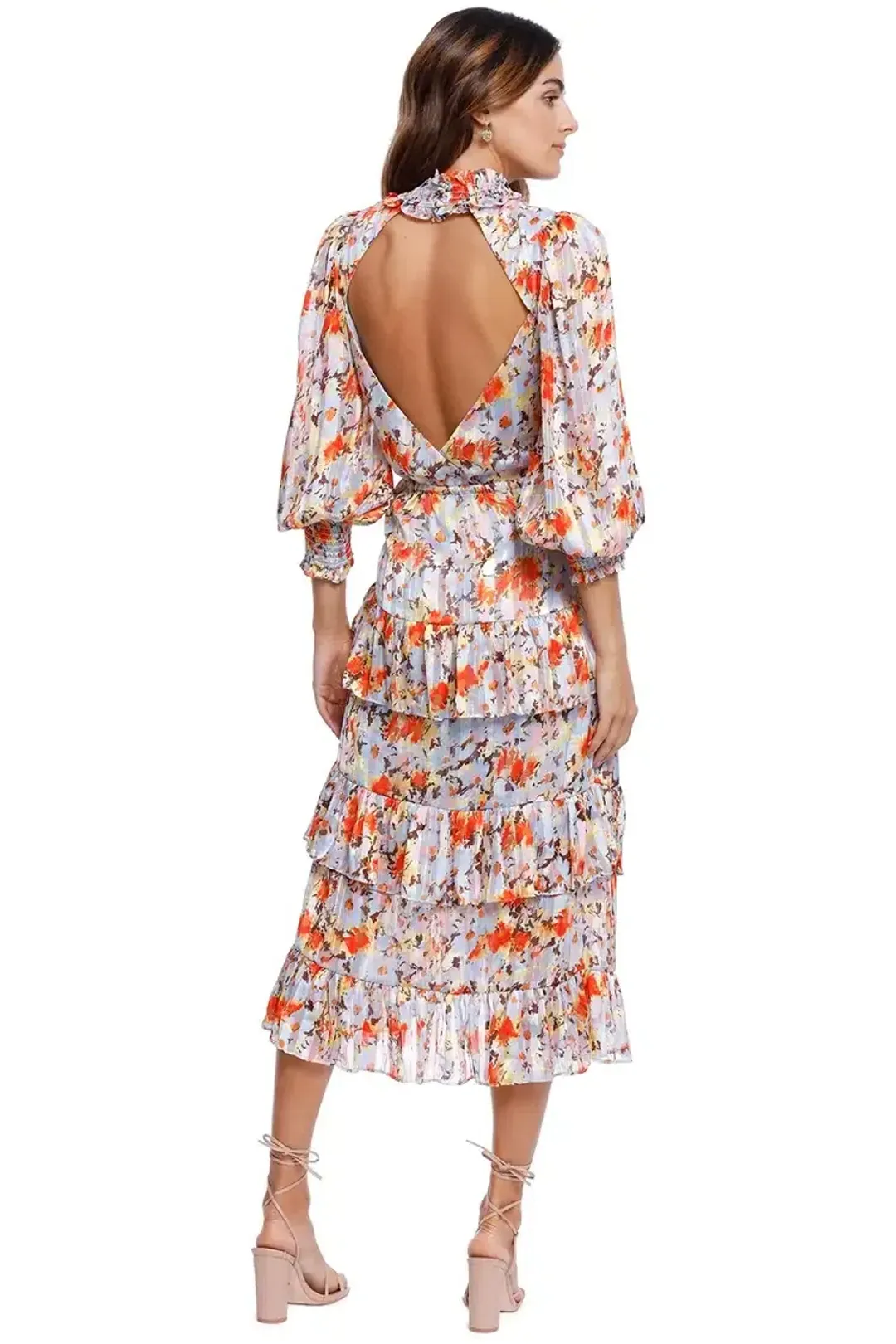 Elliatt Caseria Midi Dress Floral Size 14 for rent on The Volte - main image