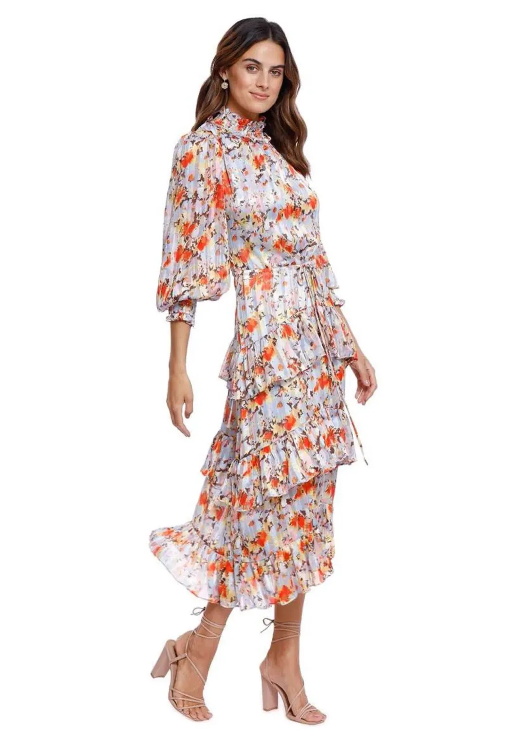 Elliatt Caseria Midi Dress Floral Size 14 for rent on The Volte - main image