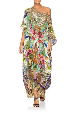 Camilla Champagne Coast Round Neck Kaftan One Size for rent on The Volte - image 1