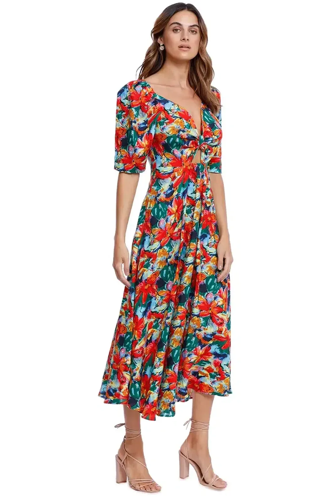 Elliatt Lexi Midi Dress Floral Size 14 for rent on The Volte - main image