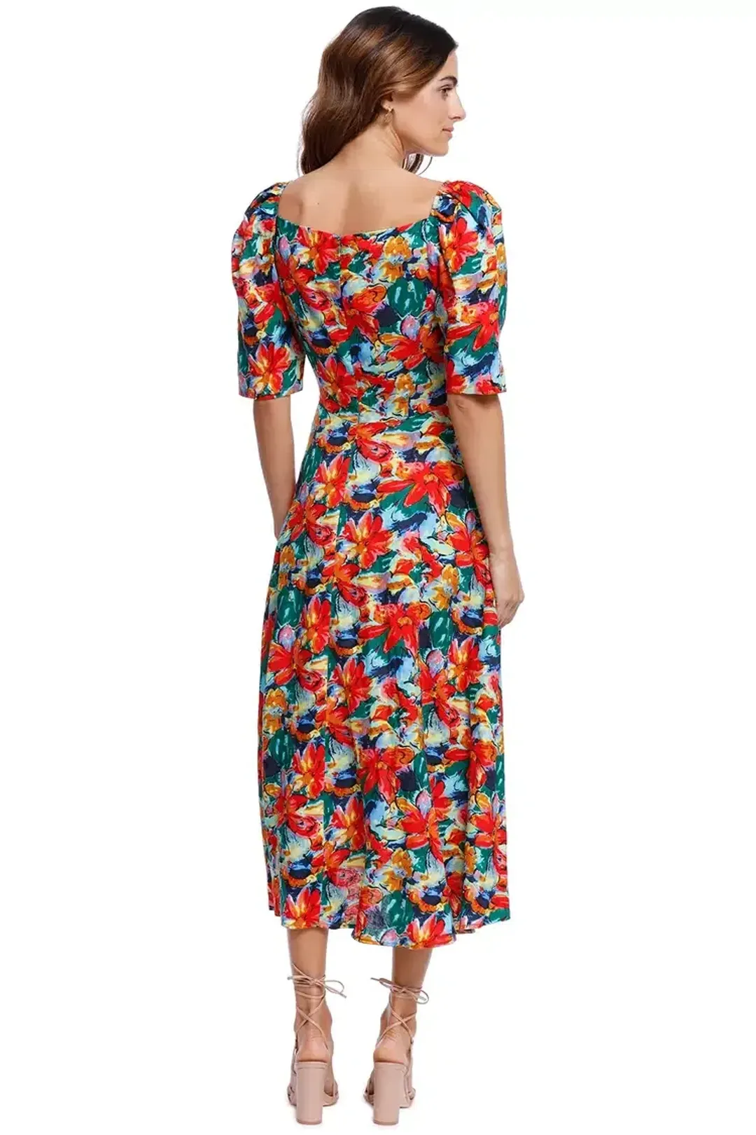 Elliatt Lexi Midi Dress Floral Size 14 for rent on The Volte - main image