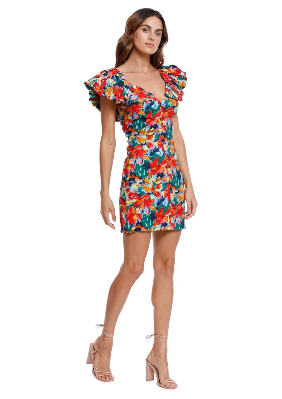 Elliatt Leia Mini Dress Floral Size 10 - Image 1