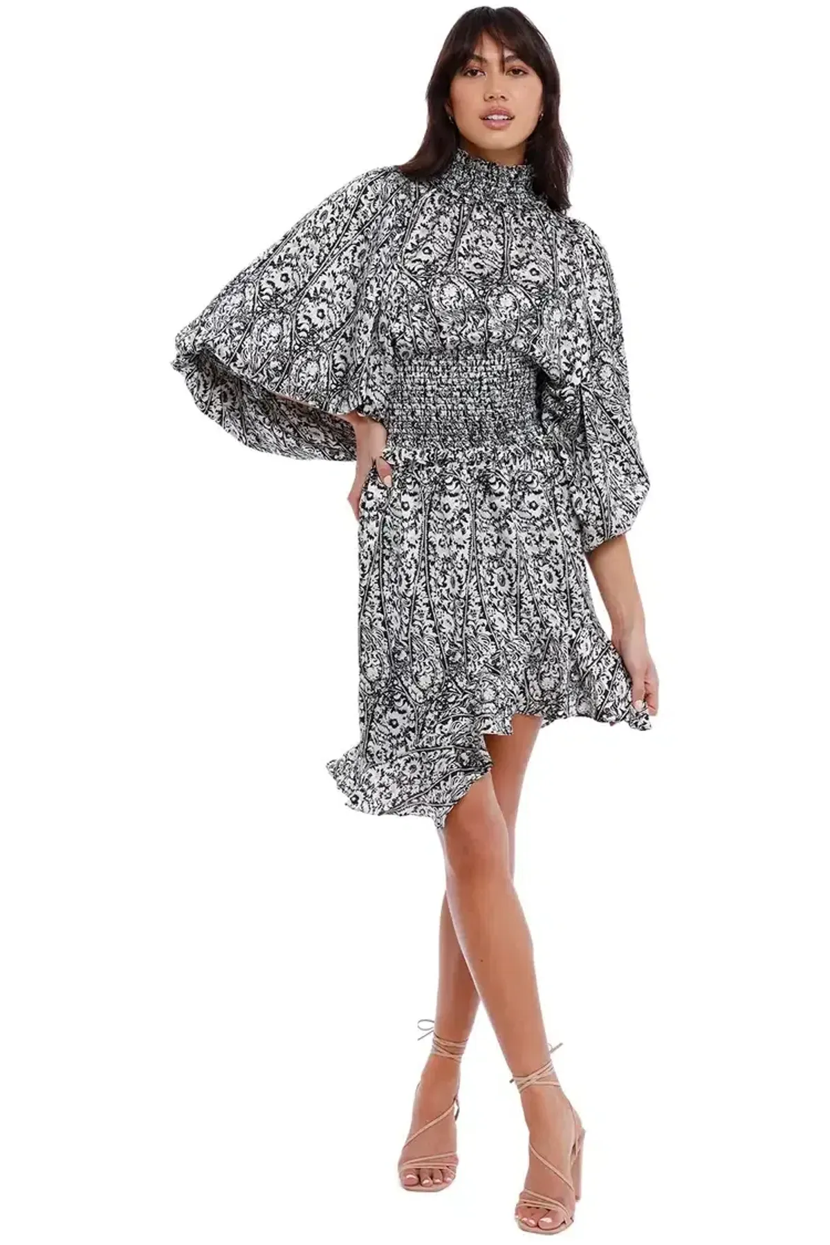 Elliatt Prevail Blouse and Mini Skirt Set Print Size 6 - Image 2