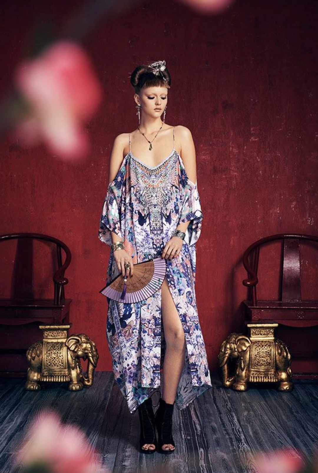 Camilla Still Life Shoestring Kaftan One Size for rent on The Volte - main image
