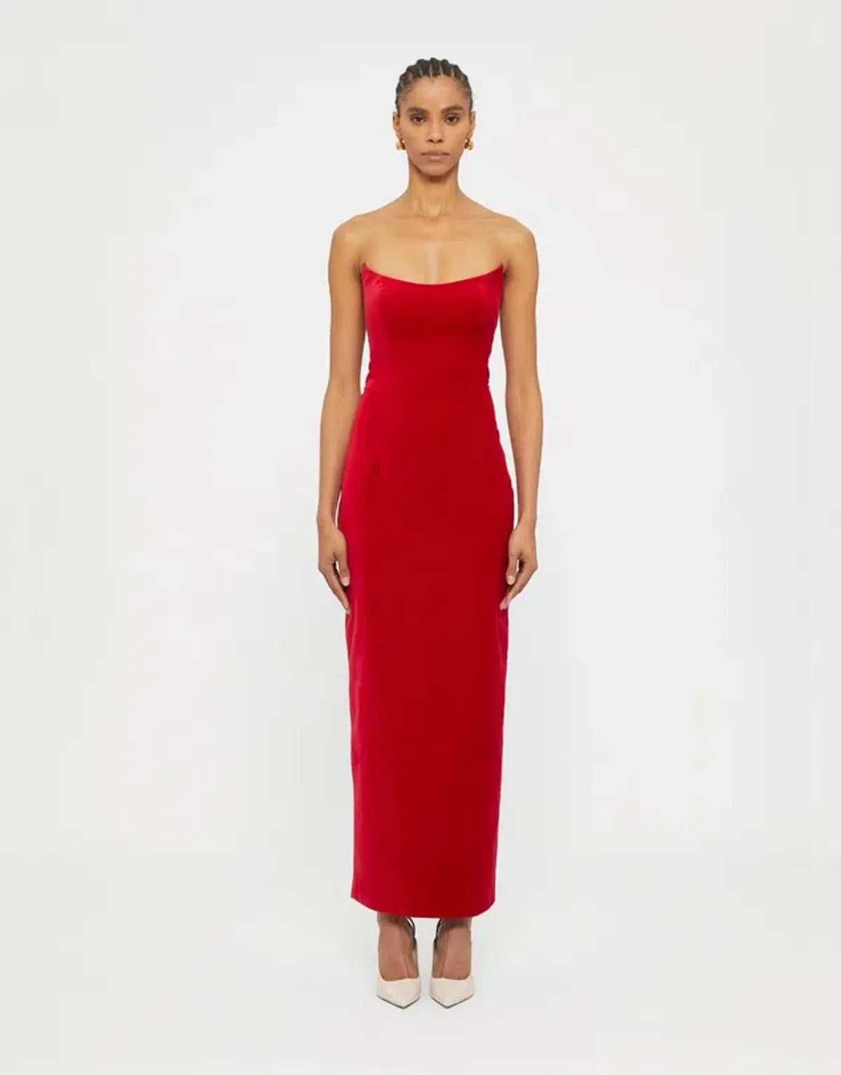Ginger & Smart Soloist Strapless Gown Red Size 6 - Image 1