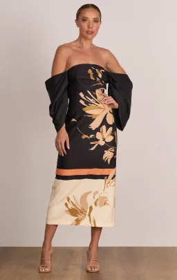 Pasduchas Flicker Party Midi Dress Floral Size 12 for rent on The Volte - image 1