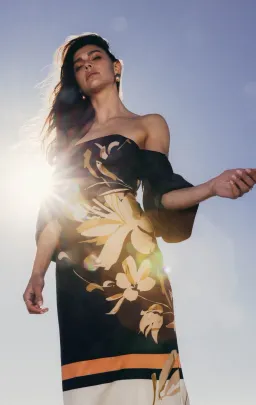 Pasduchas Flicker Party Midi Dress Floral Size 12 for rent on The Volte - image 2