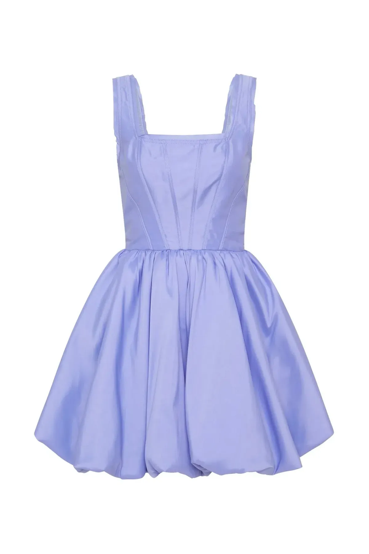 Aje Suzette Bubble Mini Dress Lavender Size 8 - Image 4