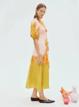 Alemais Silas Midi Dress Floral Size 14 for rent on The Volte - image 3
