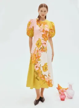 Alemais Silas Midi Dress Floral Size 14 for rent on The Volte - image 2