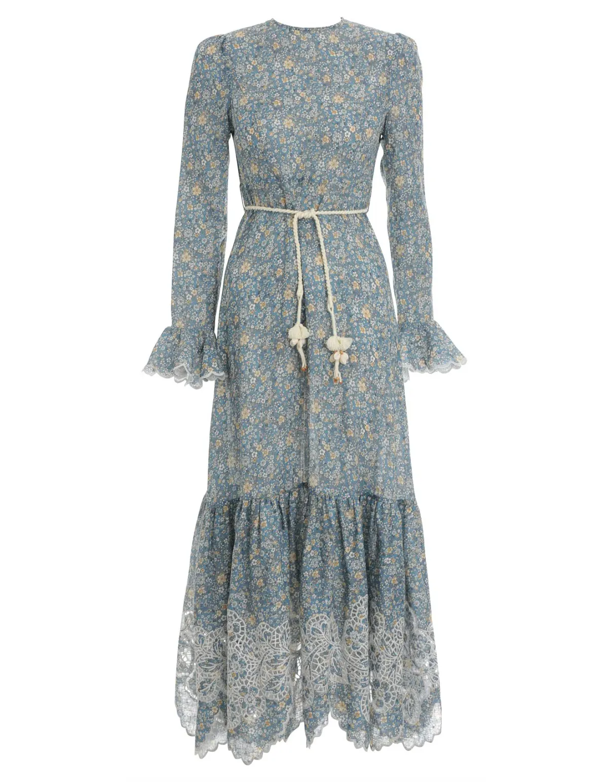 Zimmermann Carnaby Frill Long Dress Floral Size 1 / Au 10 - Image 3