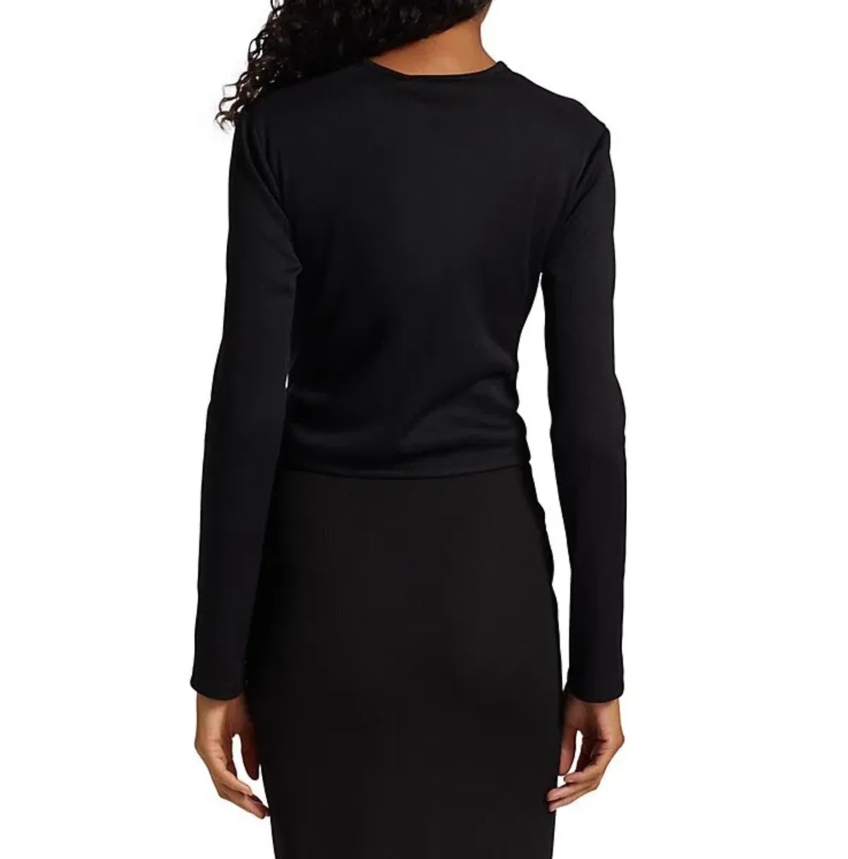 Christopher Esber Cut Out Detail Top Black Size 14 - Image 3