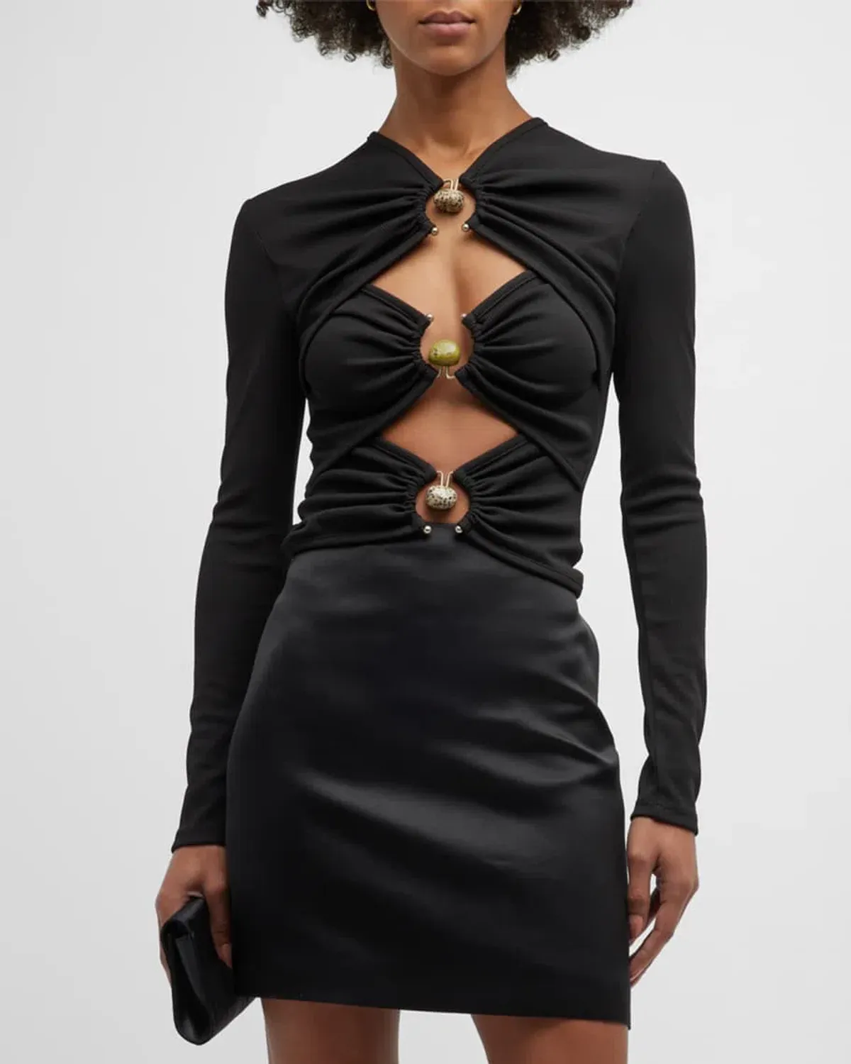 Christopher Esber Cut Out Detail Top Black Size 14 - Image 2