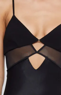 Bec & Bridge Ashton Cut Out Mesh Maxi Dress in Black Size AU 10 for rent on The Volte - image 2