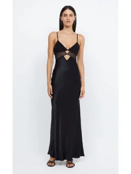 Bec & Bridge Ashton Cut Out Mesh Maxi Dress in Black Size AU 10 for rent on The Volte - image 1