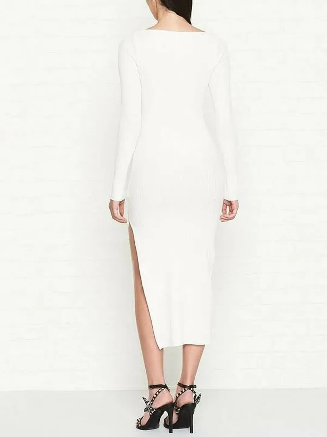 Bec & Bridge Iman Midi Dress Ivory White Size 6 for rent on The Volte - main image