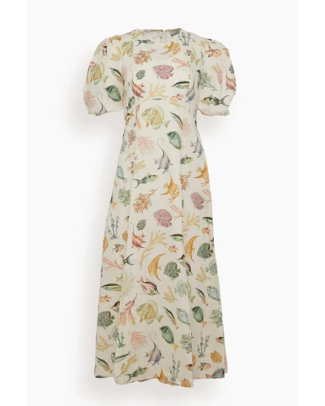 Alemais Wanda Midi Dress Print Size 6 for rent on The Volte - main image