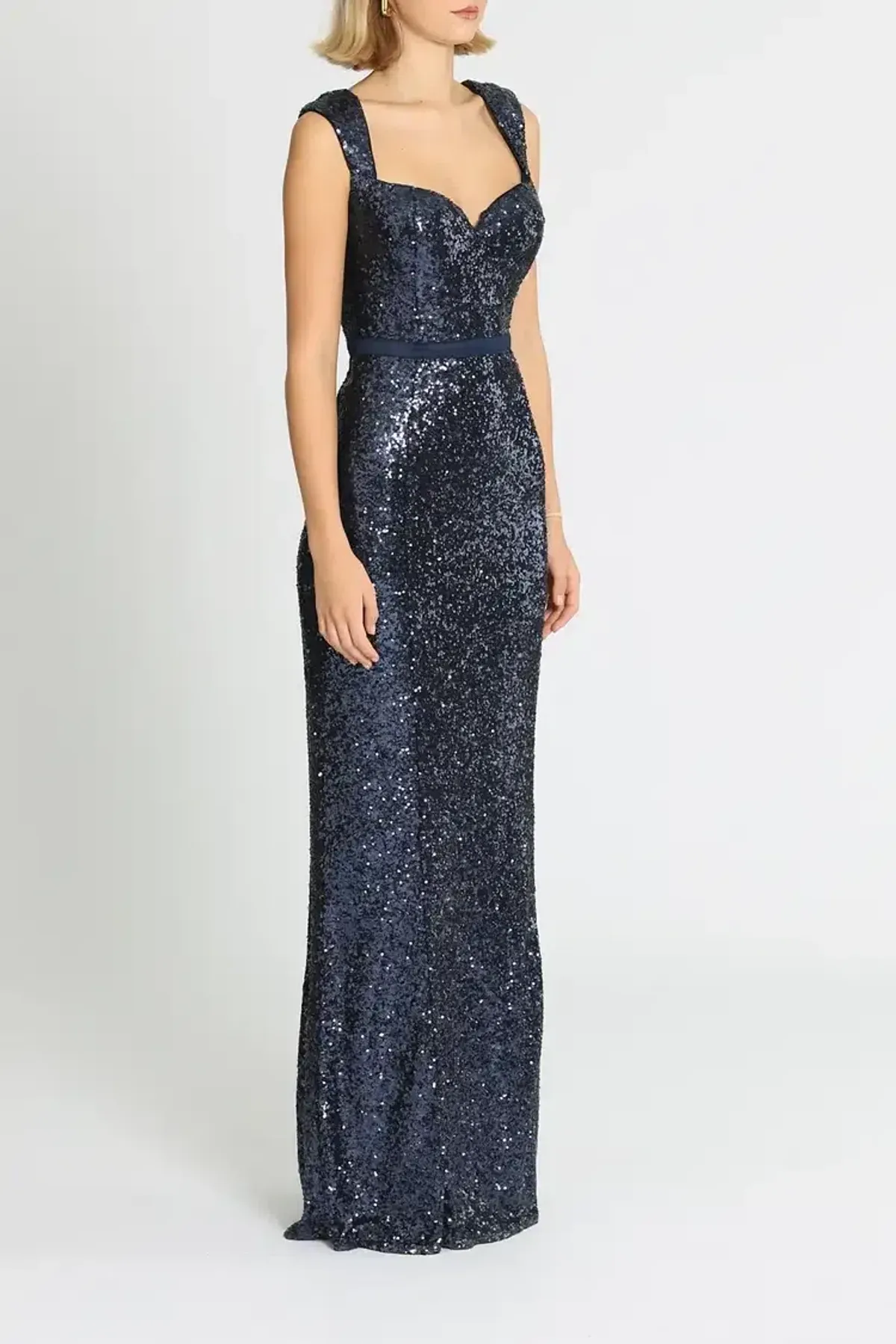 Elle Zeitoune Liam Midnight Gown in Blue Size 16 - Image 2