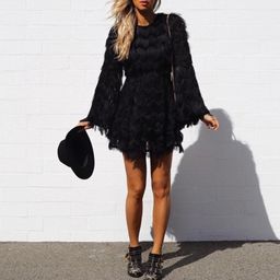 Talulah Eleanor Fringe Mini Dress for rent on The Volte - image 1