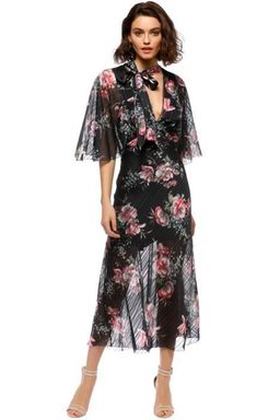 Talulah Belonging Midi Dress Black Size 12 for rent on The Volte - image 1