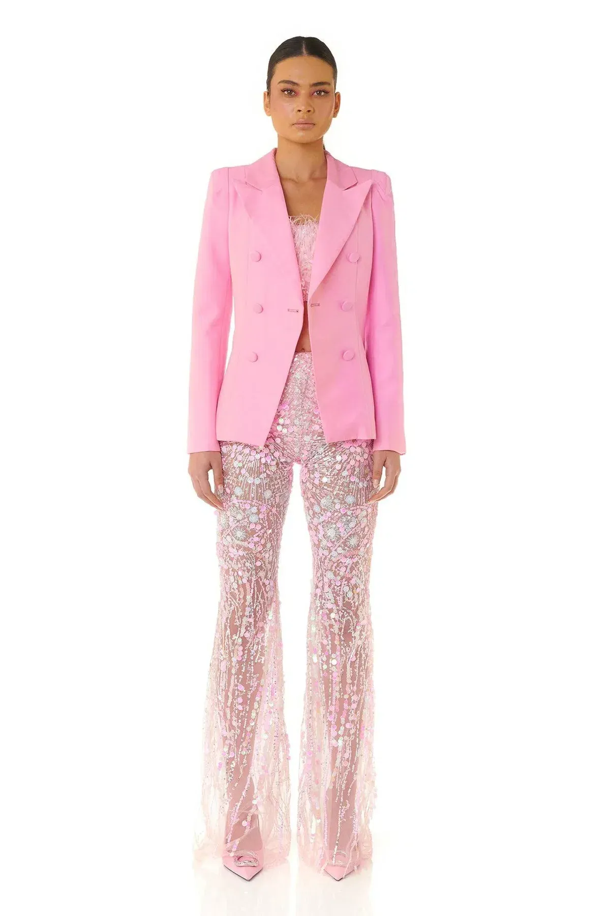 Eliya the Label Simone Blazer Pink Size L / AU 12 - Image 1