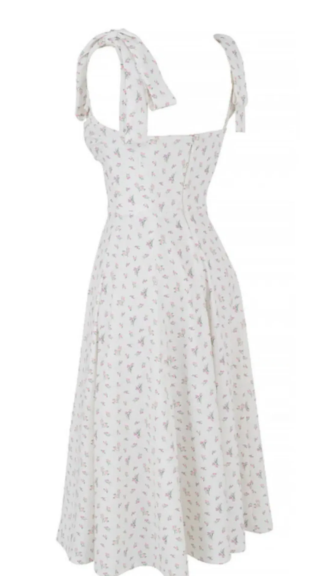 House of CB Alicia Midi Sundress White Floral Size S / AU 8 for rent on The Volte - main image